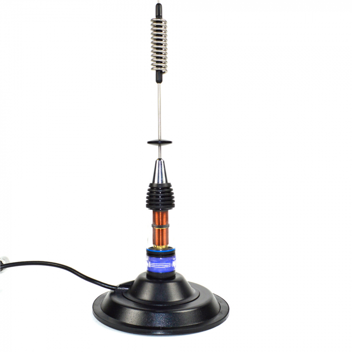 Kit Statie radio CB portabila PNI Escort HP 82, multi standard, 4W, 12V, AM-FM cu antena CB PNI ML70 cu magnet [3]