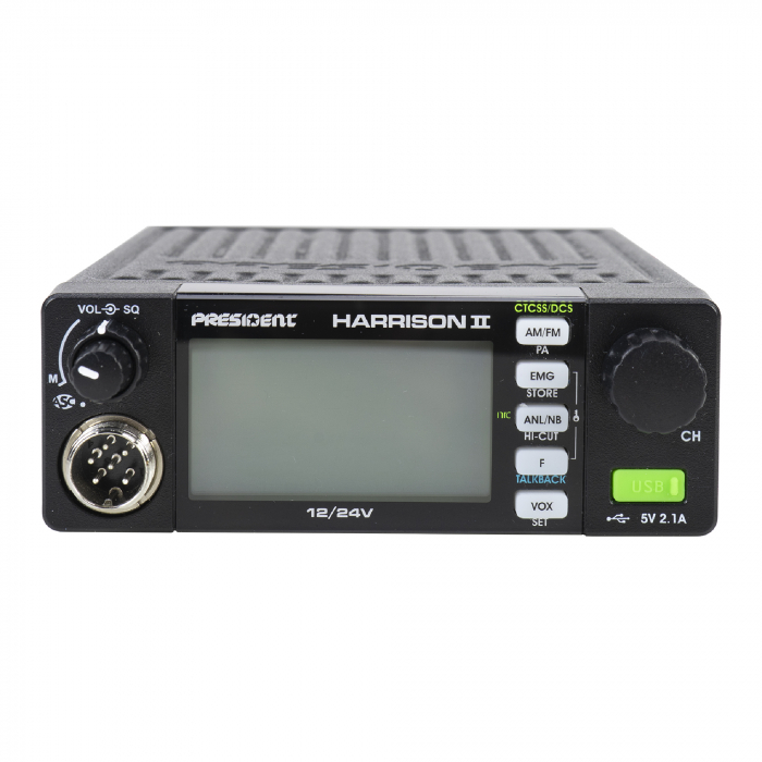 Kit Statie radio CB President HARRISON II ASC + Antena CB PNI ML70, lungime 70cm, 26-30MHz, 200W [3]