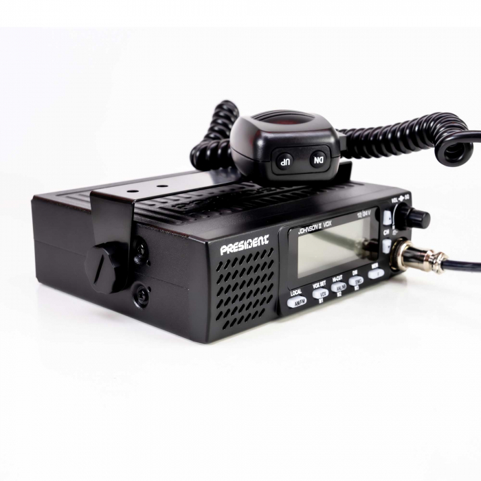 Kit Statie radio CB President Johnson II ASC + Antena CB PNI ML70, lungime 70cm, 26-30MHz, 200W [5]