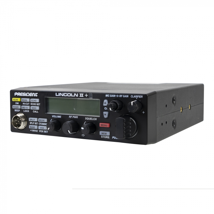 Kit Statie radio CB President LINCOLN II + Antena CB PNI ML70, lungime 70cm, 26-30MHz, 200W [6]