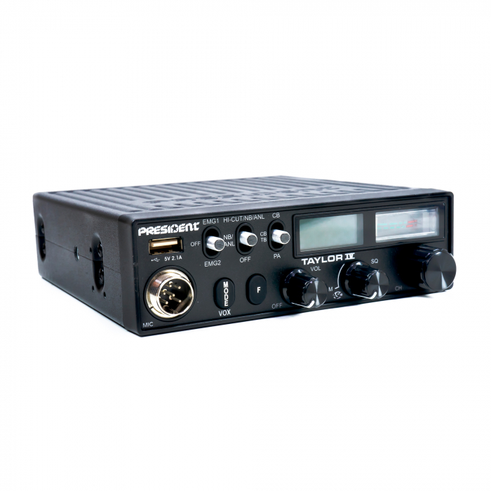 Kit Statie radio CB President TAYLOR IV ASC + Antena CB PNI ML70, lungime 70cm, 26-30MHz, 200W [4]