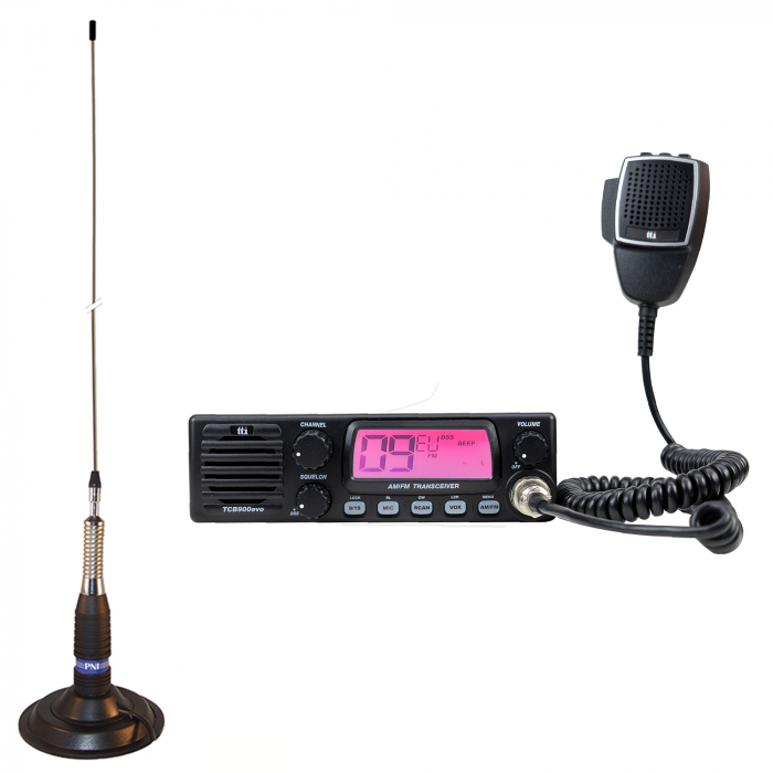 Kit Statie radio CB TTi TCB-900 EVO + Antena CB PNI ML160 cu magnet [1]