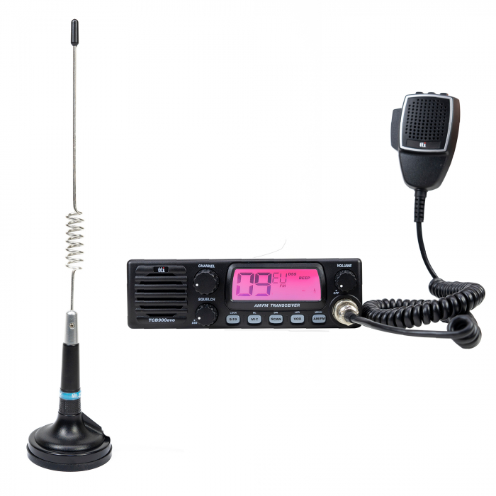 Kit Statie radio CB TTi TCB-900 EVO + Antena CB PNI ML29 cu magnet [1]