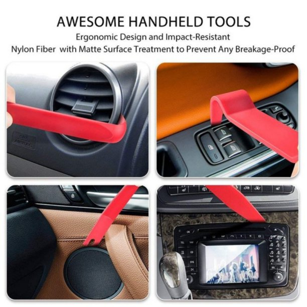 Kit Universal de Instrumente Antizgarieturi Pentru Demontat Accesorii Auto, Tapiterie, Radio si Navigatie, 19 Piese [11]