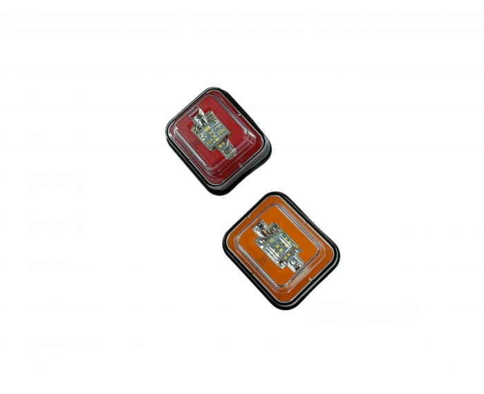 Lampa 24 SMD Cod: 4024A-1 Lumina: alb stroboscopic + rosu Voltaj: 12v-24V [3]