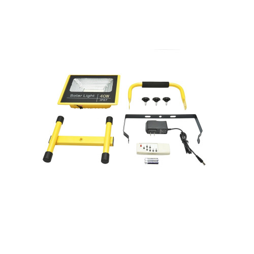 Lampa de lucru LED portabila 40W, 8000K cu acumulator LifePO4 2x6000mAh telecomanda si cadru stativ IP67 Breckner Germany [3]