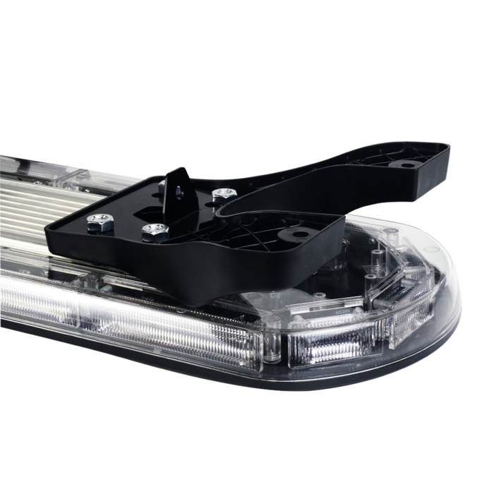 Lampă de semnalizare de urgență cu LED-uri puternice, 12V 24V, tip borcan, 96 cm, 126W, 16 moduri de funcționare, sticlă transparentă, pentru platformă de asistență rutieră, plug de zăpadă și altele [10]