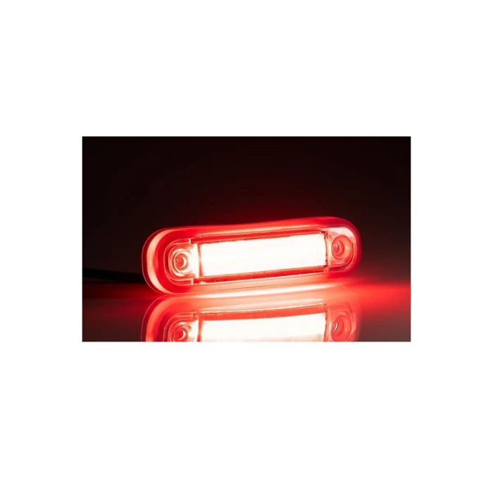 Lampa gabarit 110x30.5, LED, rosie, 12-36V, Fristom [1]