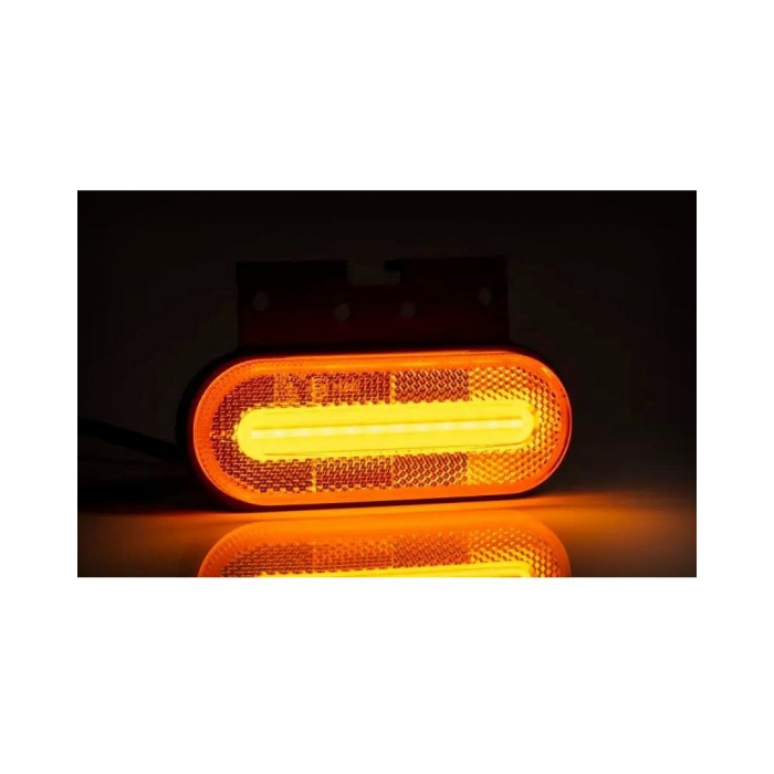 Lampa gabarit 124x51 LED galbena cu suport 12-36V Fristom [2]