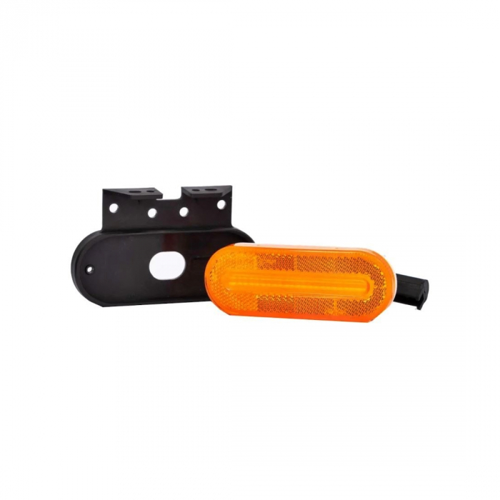Lampa gabarit 124x51 LED galbena cu suport 12-36V Fristom [3]