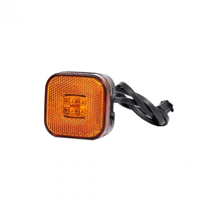 Lampa gabarit 62x62, LED, galbena, 12-36V, Fristom [4]