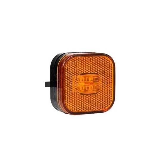 Lampa gabarit 62x62, LED, galbena, 12-36V, Fristom [1]