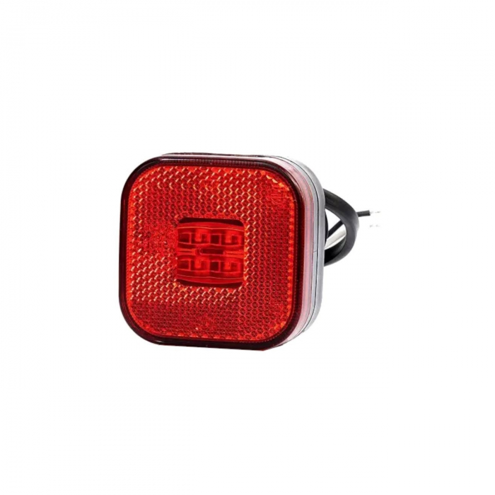 Lampa gabarit 62x62, LED, rosie, 12-36V [1]