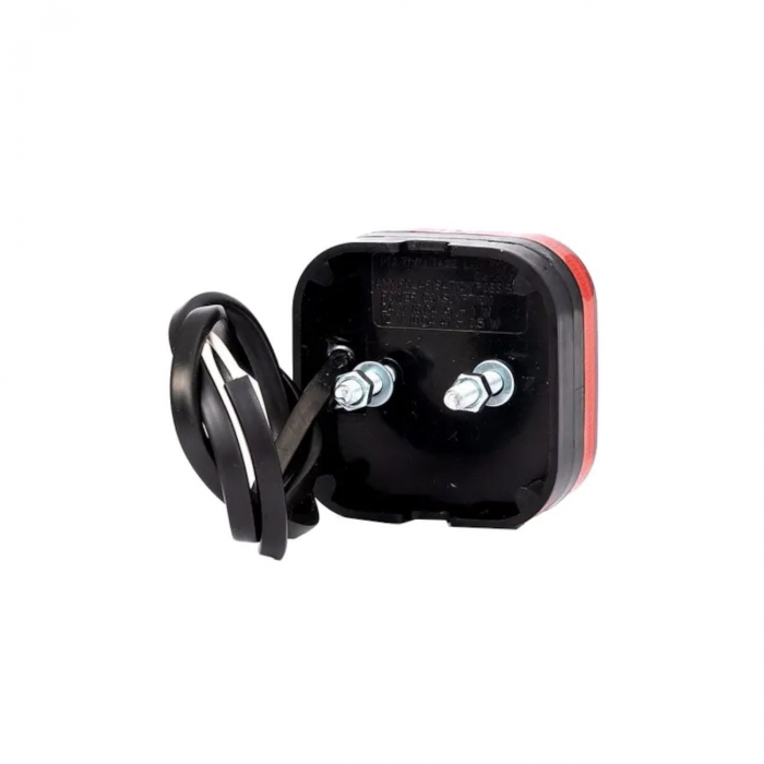 Lampa gabarit 62x62, LED, rosie, 12-36V [4]