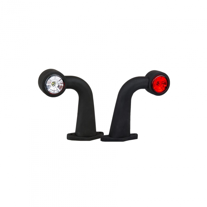 Set Lampi gabarit cu brat cu cot 90°, 175mm, LED, alb-rosie, 12-36V [1]