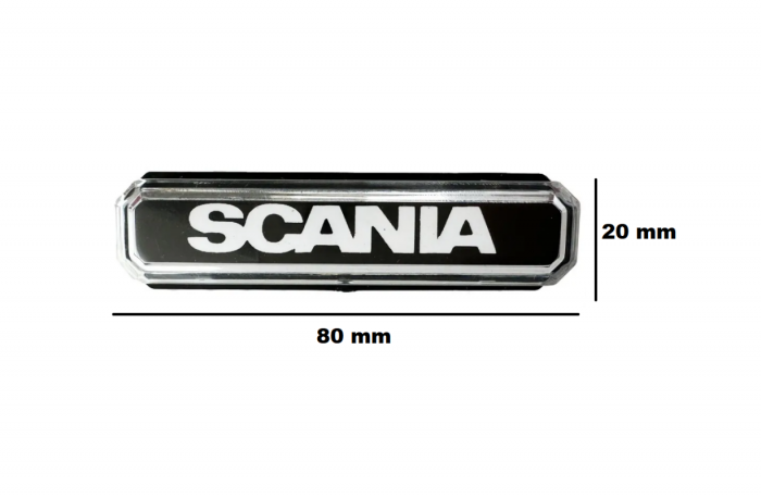 Lampa gabarit cu LOGO NEON ALB SCANIA 12-24 V [2]