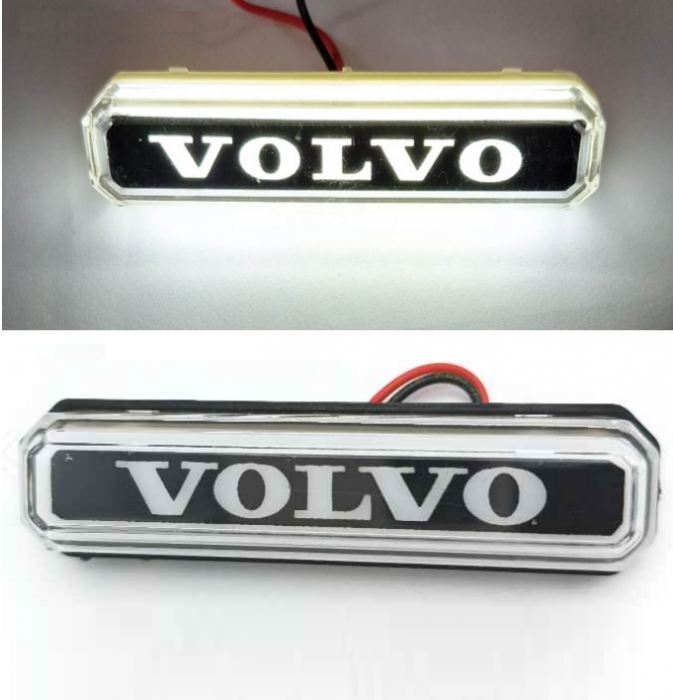 Lampa gabarit cu LOGO NEON ALB VOLVO 12-24 V [1]