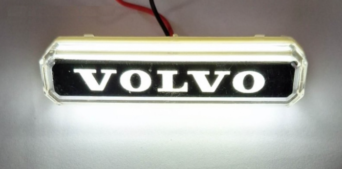 Lampa gabarit cu LOGO NEON ALB VOLVO 12-24 V [2]