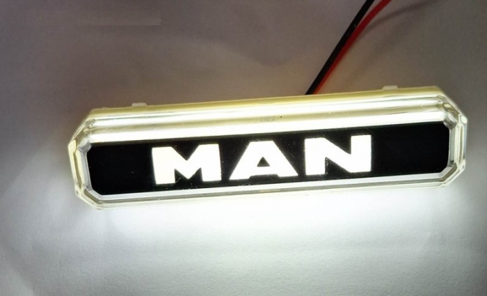 Lampa gabarit cu LOGO NEON Alba  MAN  12-24 V [4]