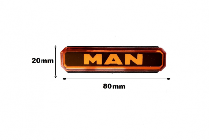 Lampa gabarit cu LOGO NEON Galben  MAN  12-24 V [3]