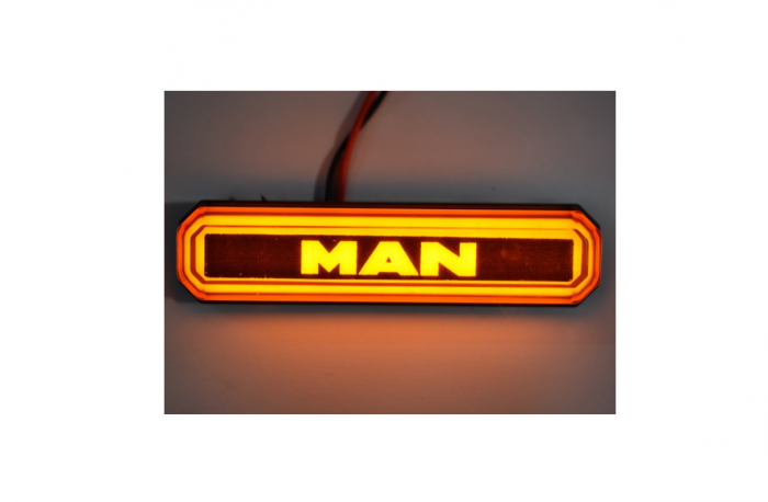 Lampa gabarit cu LOGO NEON Galben  MAN  12-24 V [5]