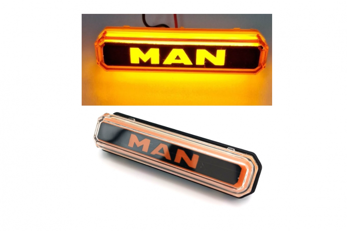 Lampa gabarit cu LOGO NEON Galben  MAN  12-24 V [1]