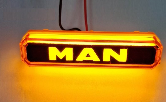 Lampa gabarit cu LOGO NEON Galben  MAN  12-24 V [2]
