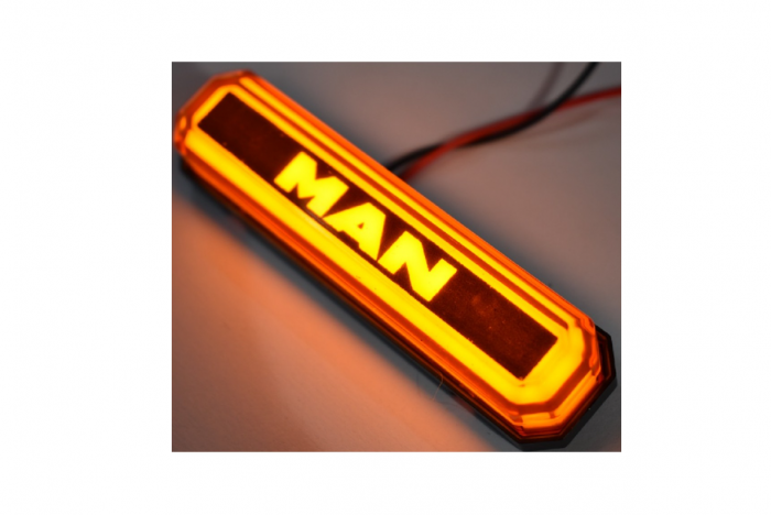 Lampa gabarit cu LOGO NEON Galben  MAN  12-24 V [4]