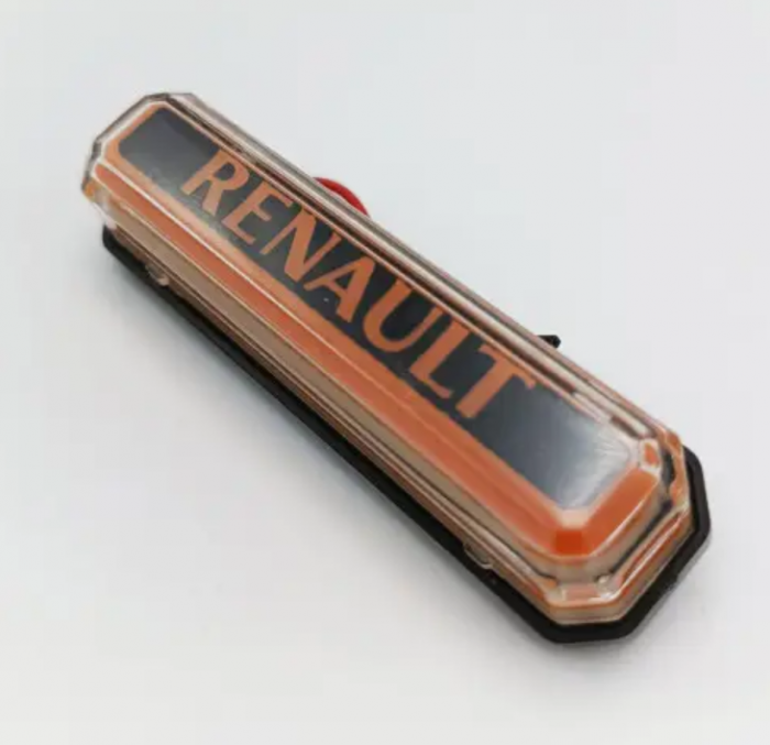 Lampa gabarit cu LOGO NEON galben RENAULT 12-24 V [1]