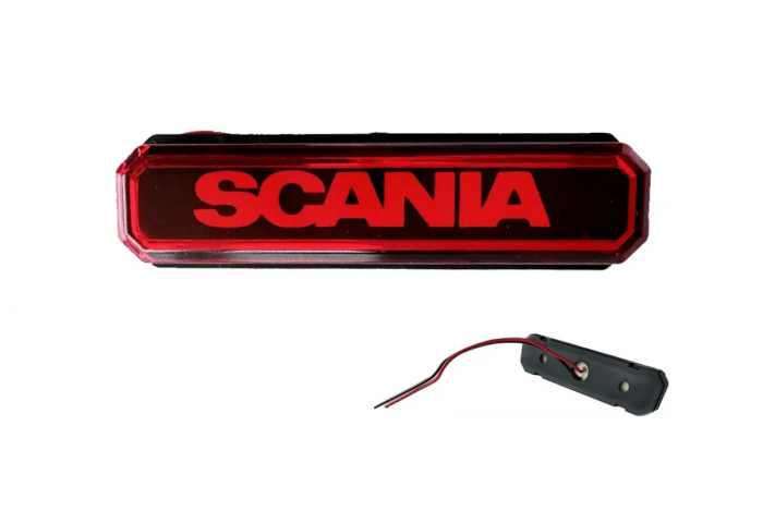 Lampa gabarit cu LOGO NEON rosu 12-24 V [1]
