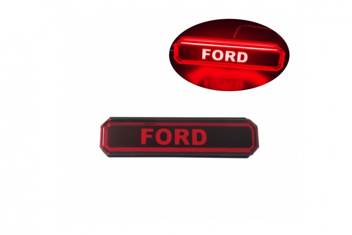 Lampa gabarit cu LOGO NEON rosu  FORD 12-24V [1]