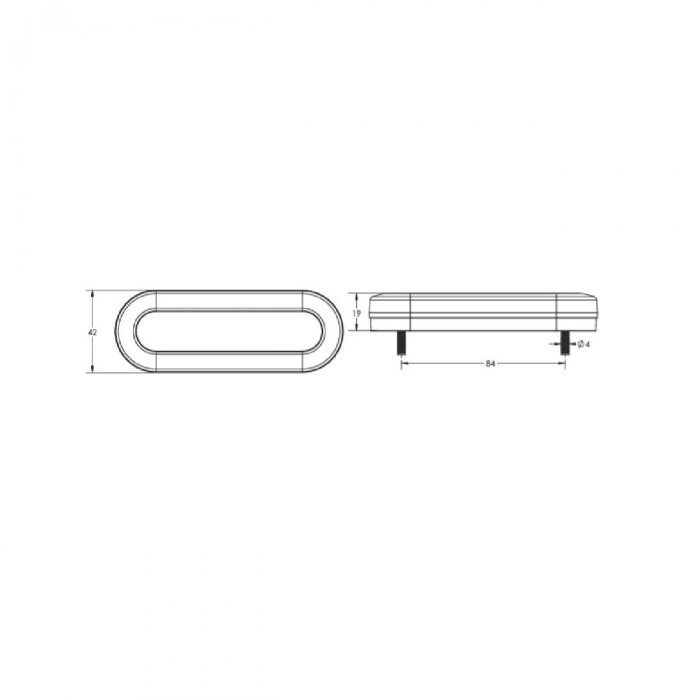 Lampa gabarit laterala LED 12 - 24V [3]