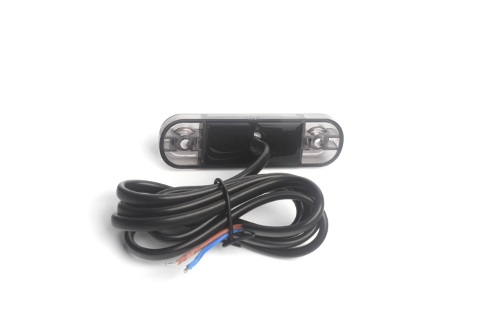 Lampa gabarit laterala LED alb fumuriu rezistent la apă IP67, 12V/24V Cablu 30 cm - E9 10R-06, ECE R10, ECE R148 [4]