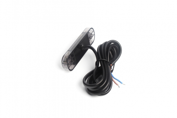 Lampa gabarit laterala LED portocaliu fumuriu rezistent la apă IP67, 12V/24V Cablu 30 cm - E9 10R-06, ECE R10, ECE R148 [4]