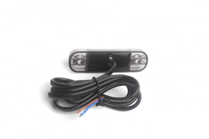 Lampa gabarit laterala LED portocaliu fumuriu rezistent la apă IP67, 12V/24V Cablu 30 cm - E9 10R-06, ECE R10, ECE R148 [6]