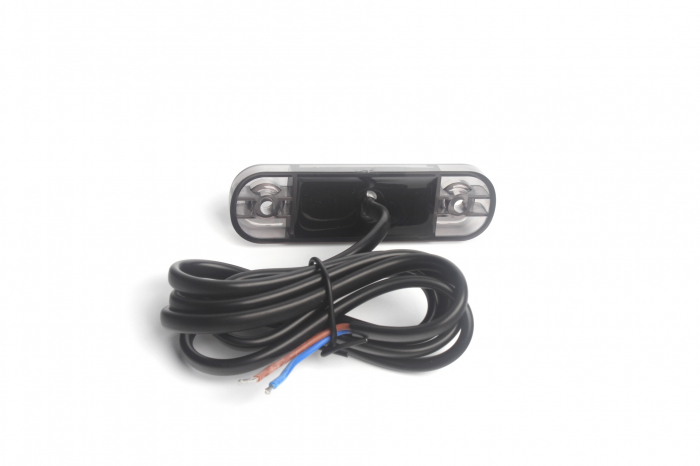Lampa gabarit laterala LED roșu fumuriu rezistent la apă IP67, 12V/24V Cablu 30 cm - E9 10R-06, ECE R10, ECE R148 [6]