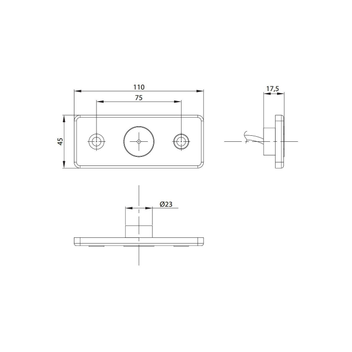 Lampa gabarit LED Galben 12-24V Cod: MD-013Z [4]