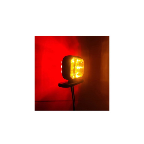Lampa gabarit patrata LED tip neon portocalie si rosie 12V-24V [4]