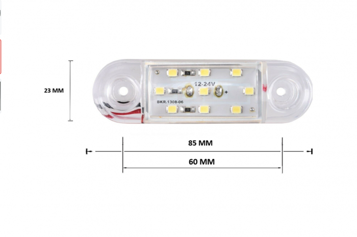 Lampa laterala de gabarit cu 9 LED-uri  12/24V [3]