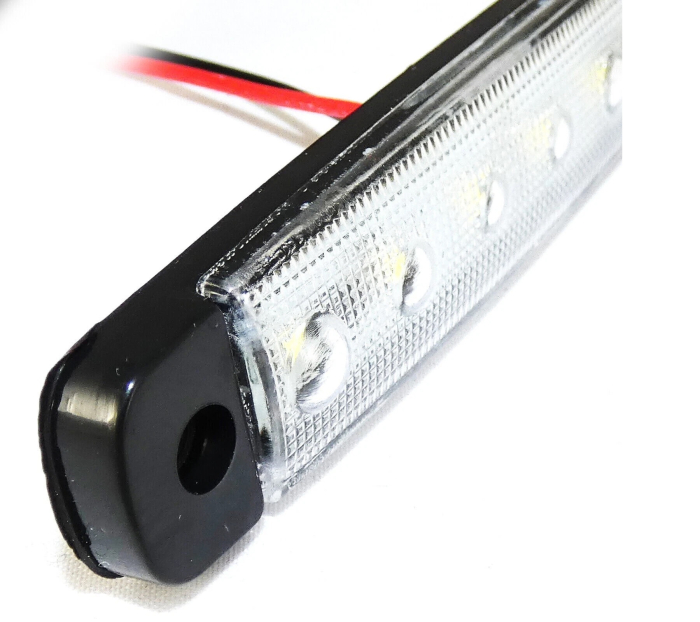 Lampa laterala Gabarit LED 12-24V, alba pentru camion, remorca, TIR, van, rulota etc. [3]