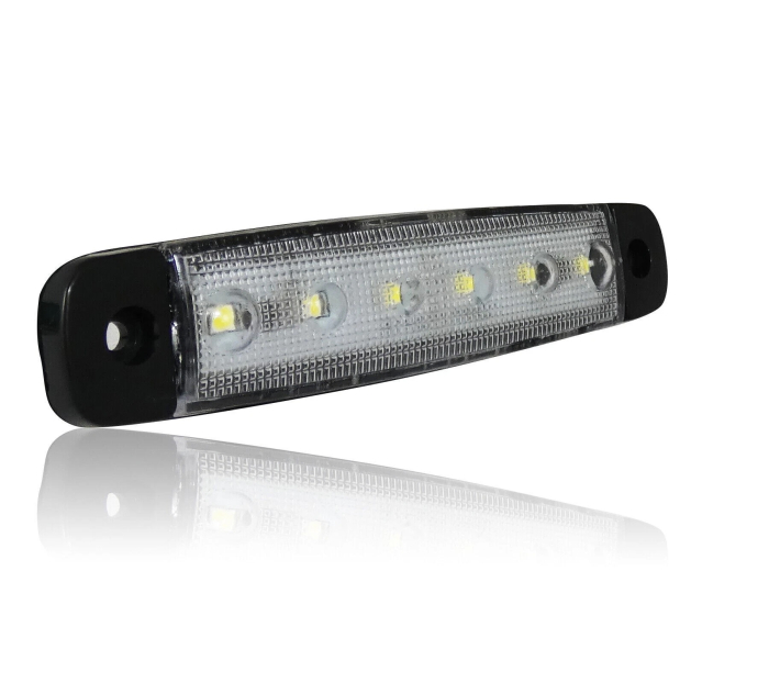 Lampa laterala Gabarit LED 12-24V, alba pentru camion, remorca, TIR, van, rulota etc. [5]