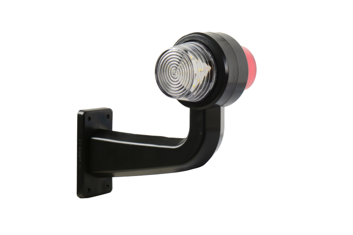 Lampa laterala Gabarit LED 12V-24V, alb-rosu (Set 2 bucati) - 19,2cm [2]