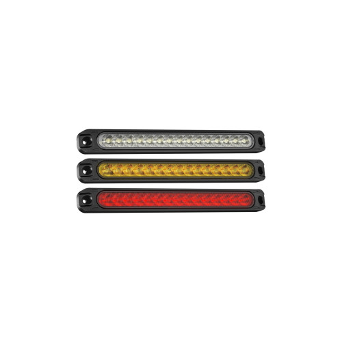 Lampa laterala LED alba cu 3 functii lumina continua, flash, semnalizare dinamica 12-24V [1]