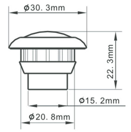 Lampa laterala LED SL-5007, 12-24V, PORTOCALIU [2]