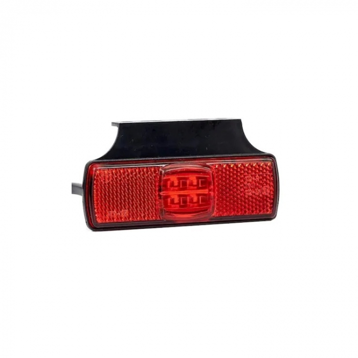 Lampa LED gabarit, culoare rosu ,cu suport lateral 12/36V [1]