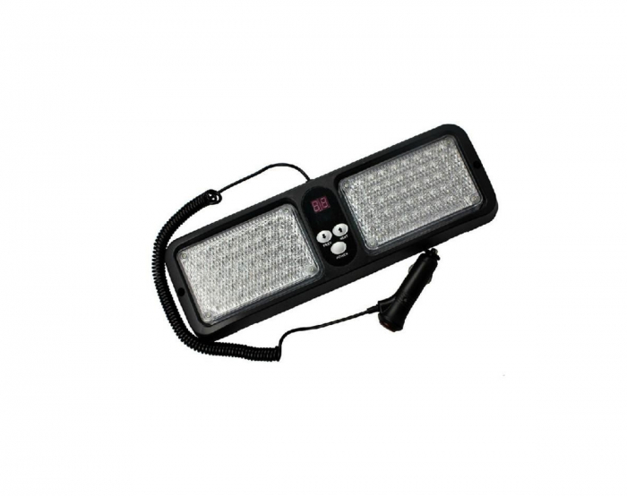 Lampa Led parasolar stroboscopica 12V Lumina Portocalie [1]