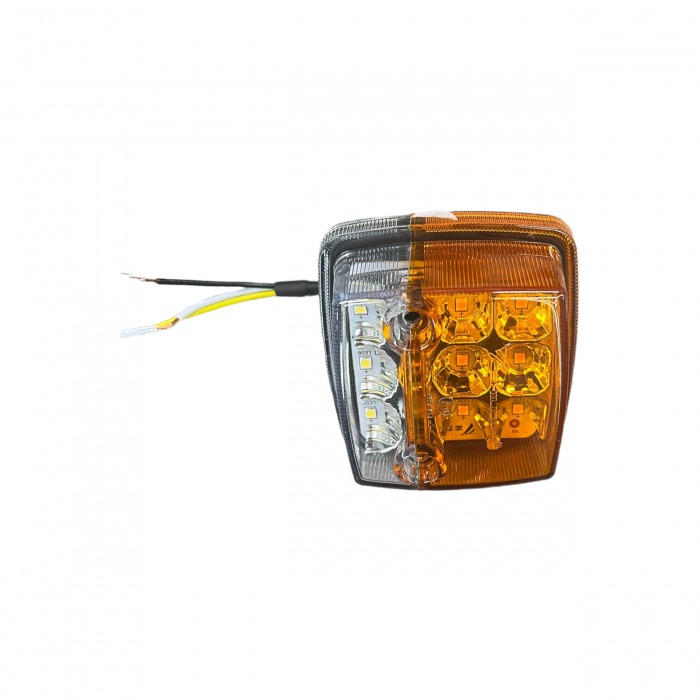 Lampa led pozitie +semnalizare / alb+galben /12-24V [2]