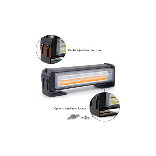 Lampa LED Stroboscopica De Avertizare, Galben, Flash, cu Controler, 12V [2]