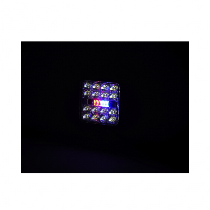 Lampa proiector combinata 26 LED-uri 9-80V 6500K 84x21x84mm IP67 [4]