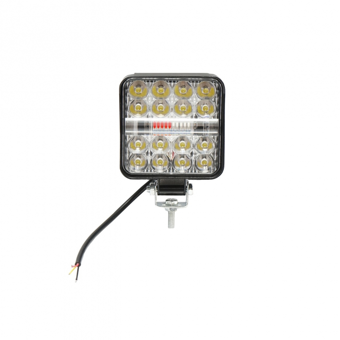 Lampa proiector combinata 26 LED-uri 9-80V 6500K 84x21x84mm IP67 [1]